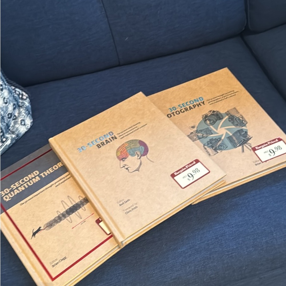 Set of Three 30-Second Series Books in Brown